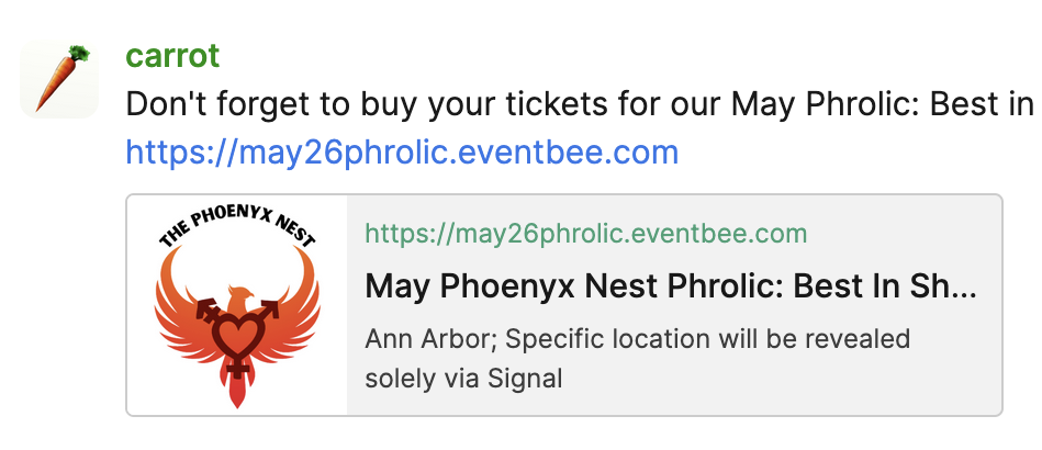 Example of a Url Preview